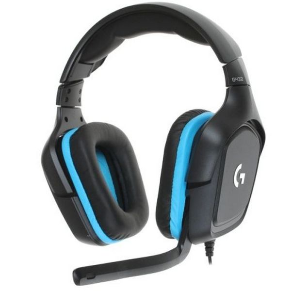 Компьютерная гарнитура Logitech G432 многоканальная 7.1 черный/синий